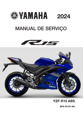 Manual de Serviço Yamaha YZF-R15 ABS 2024 | Manual de Serviços