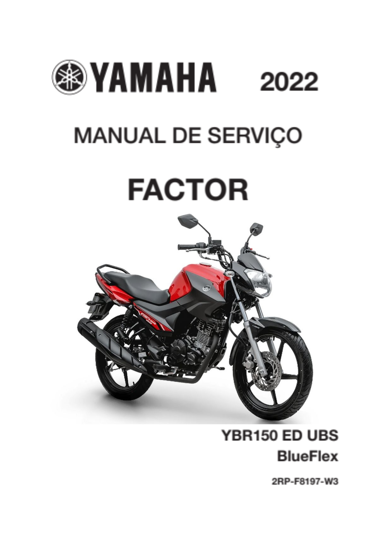 Manual de Serviço Yamaha YBR 150 Factor UBS BlueFlex 2022 - PDF