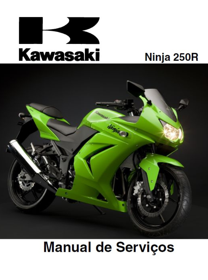 Manual de Serviço Kawasaki Ninja 250R 2009 - PDF
