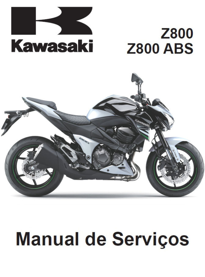 Manual de Serviço Kawasaki Z 800 ABS 2013 - PDF
