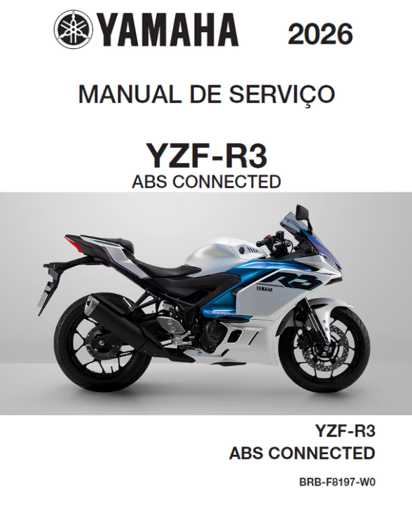 Manual de Serviço Yamaha YZF-R3 2026 ABS Connected