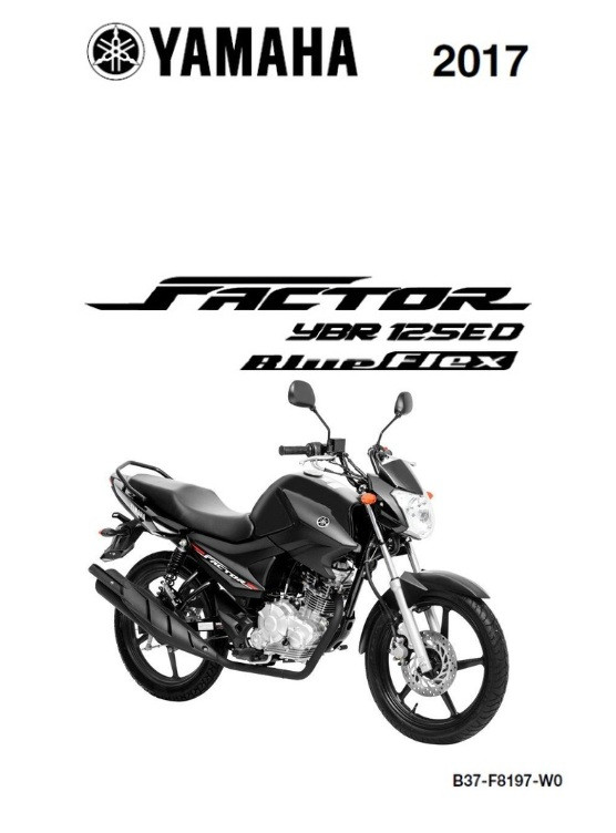 Manual de Serviço Yamaha YBR 125i Factor BlueFlex 2017 - PDF