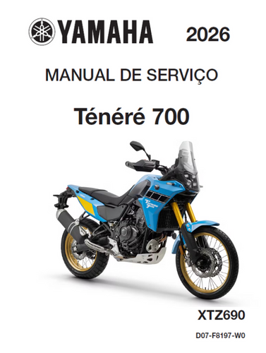 Manual de Serviço Yamaha TENERE 700 2026 - PDF | Manual de Serviços