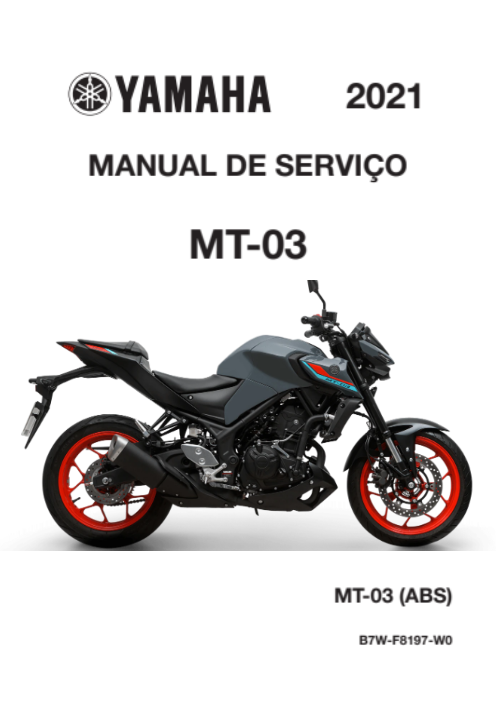 Manual de Serviço Yamaha MT03 ABS 2021