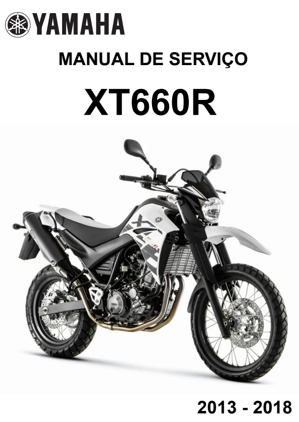 Manual de Serviço Yamaha XT 660R 2013 - 2018 - PDF
