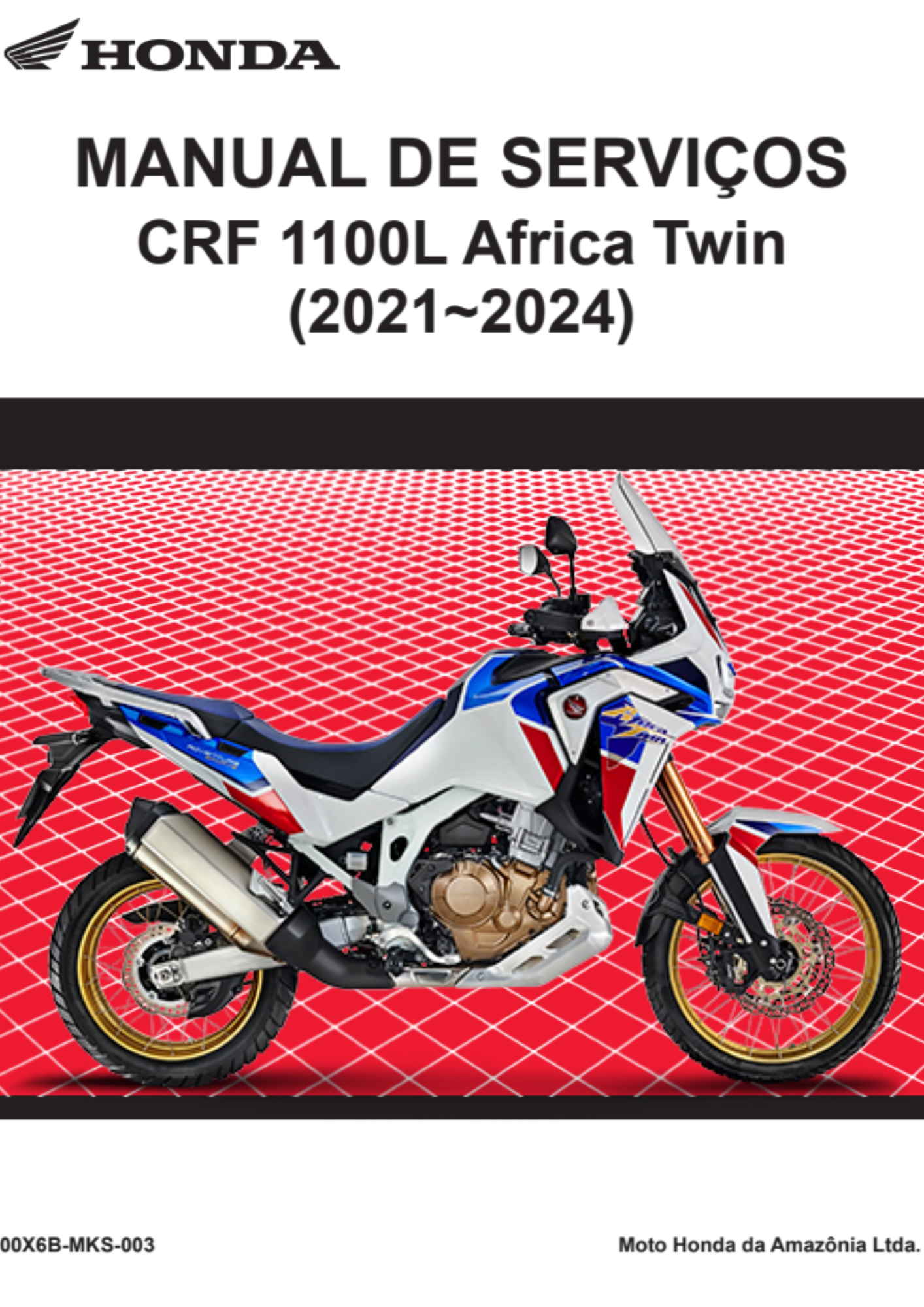 Manual de Serviços Honda CRF 1100L Africa Twin 2021-2024
