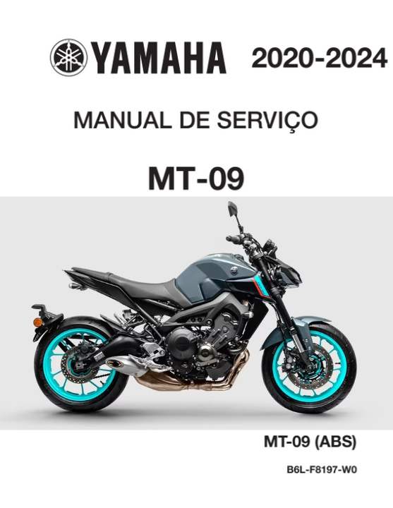 Manual de Serviço Yamaha MT09 2020 - 2024 (ABS)