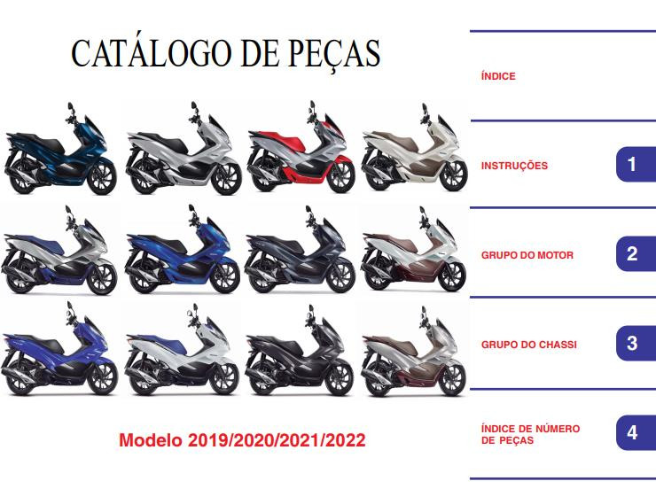 Catálogo de Peças Honda PCX150-PCX150A 2019 - 2022