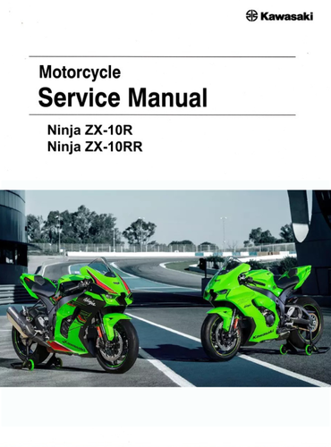 Manual de Serviço Kawasaki Ninja ZX 10R-RR 2021 - 2023 (Em inglês