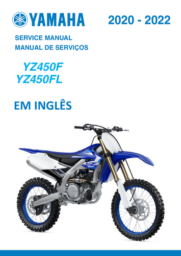 Manual de Serviço Yamaha YZ 450F 2020 - 2022 - PDF (Em inglês