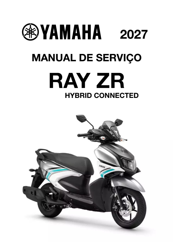 Capa do manual de serviço Yamaha Ray ZR CONNECTED 2026 a 2027 em PDF