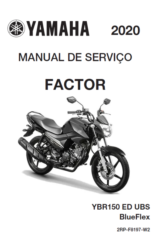 Manual de Serviços Yamaha YBR 150 Factor UBS BlueFlex 2020 - PDF