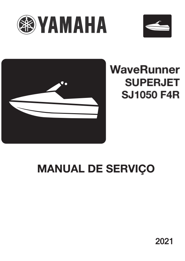 Manual de Serviço Yamaha Jet Ski SuperJet SJ1050 2021 - PDF