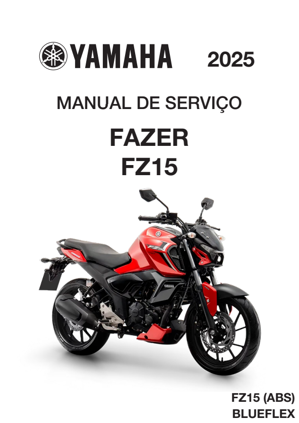 Manual de Serviço Yamaha Fazer FZ15 2025 - PDF