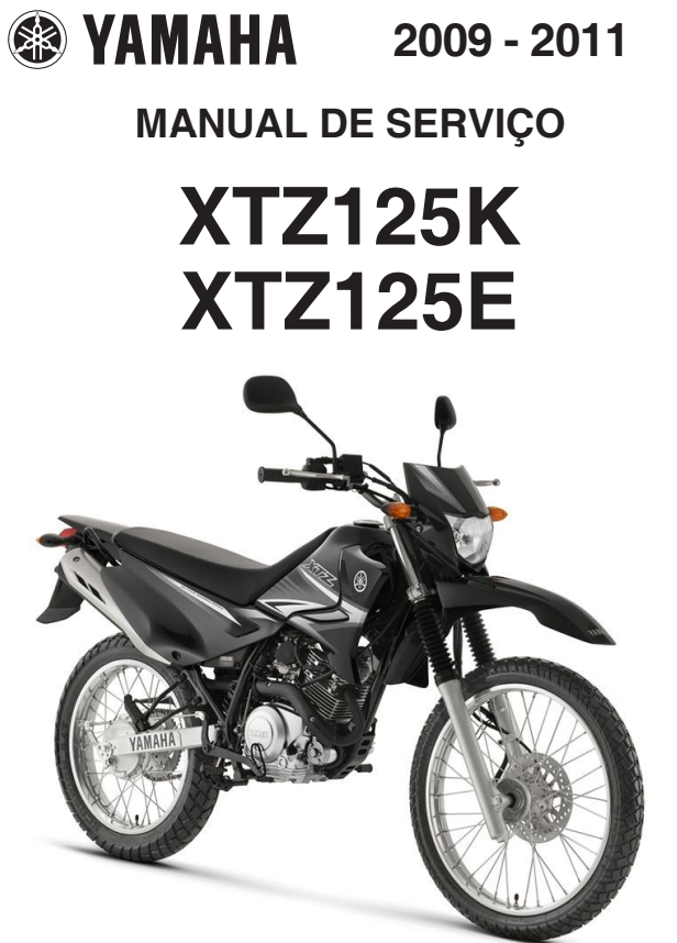 Manual de Serviço Yamaha XTZ 125 2009 - 2011 - PDF