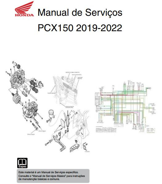 Manual de Serviço Honda PCX 150 2019 - 2022 - PDF