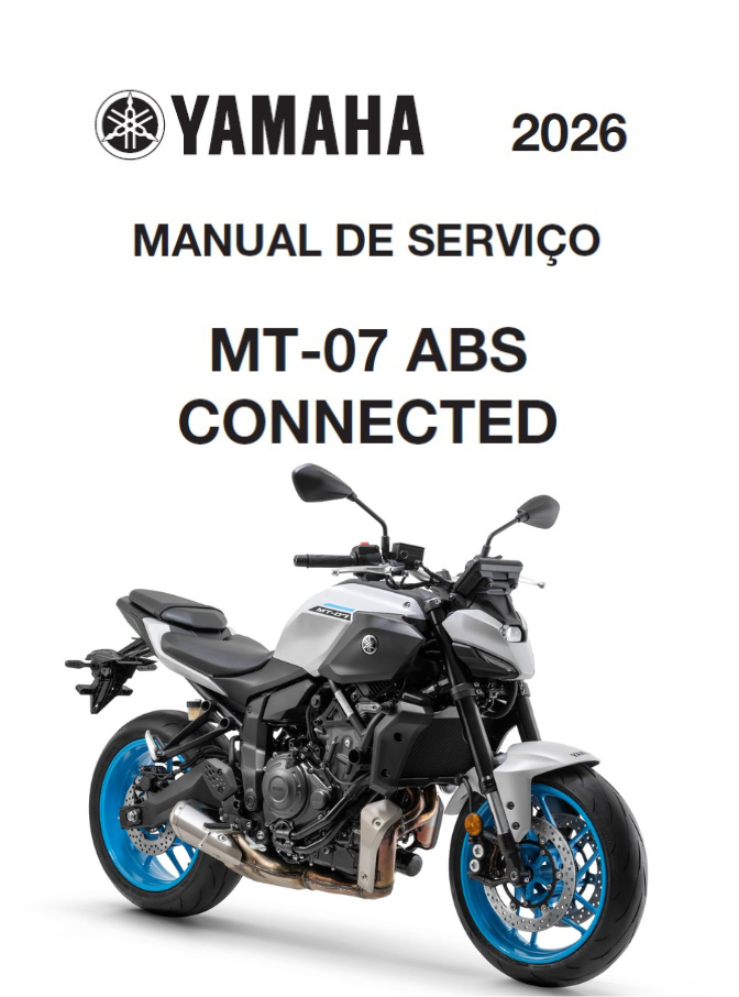 Manual de Serviço Yamaha MT-07 ABS CONNECTED 2026