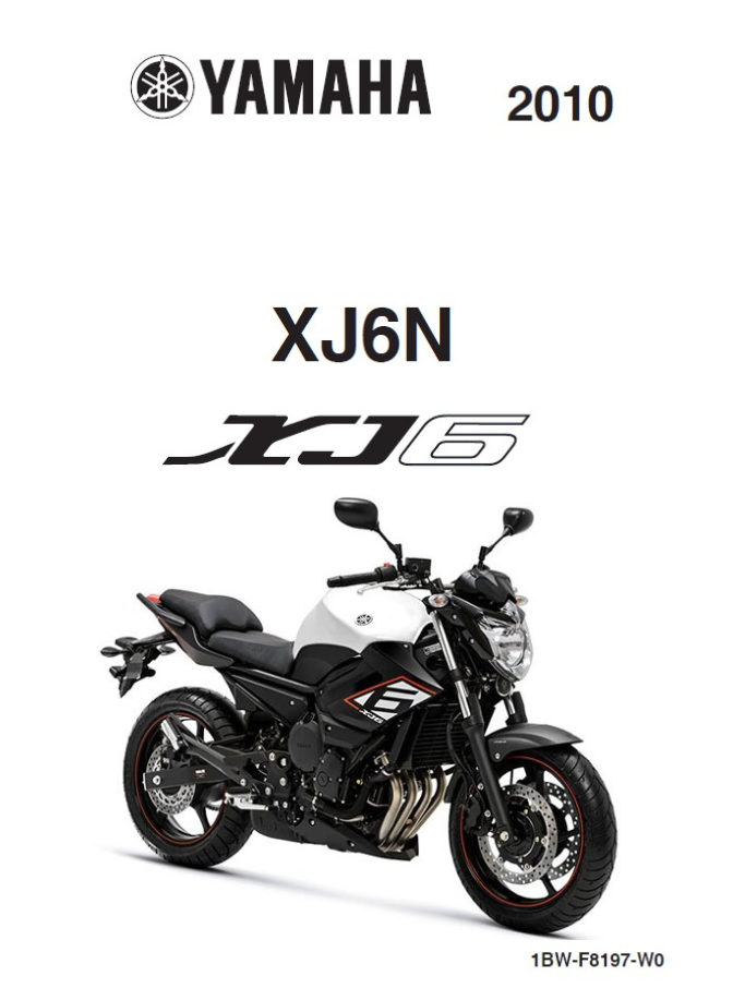 Manual de Serviço Yamaha XJ6N 2010 - 2017
