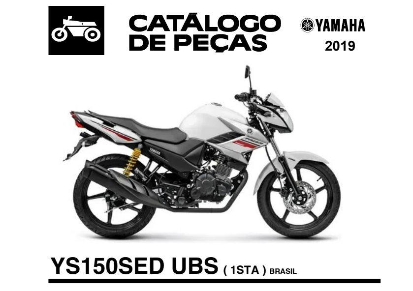 Catálogo de Peças Yamaha Fazer 150 ED UBS 2019 - PDF