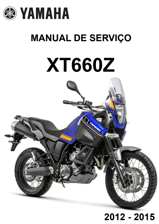 Manual de Serviço Yamaha XT 660Z 2012 - 2015 - PDF