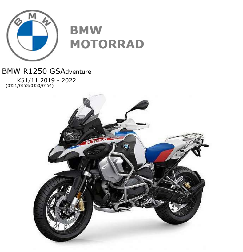 Manual de Serviço BMW R1250 GS Adventure 2019 - 2022 (Em Inglês)