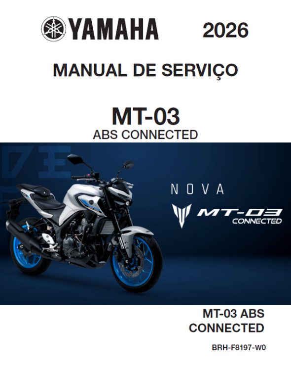 Manual de Serviço Yamaha MT03 2026 (ABS) CONNECTED