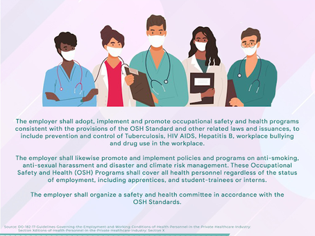 OSH Duties of an Employer in Healthcare Industry