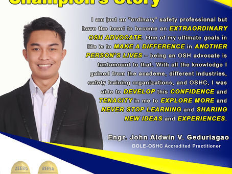  An OSH Champion's Story: The Heart to Become an Extraordinary OSH Advocate