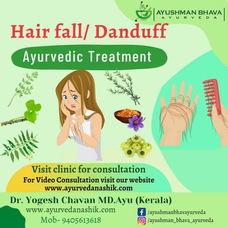 Best Ayurvedic Treatment for Hair fall & Dandruff