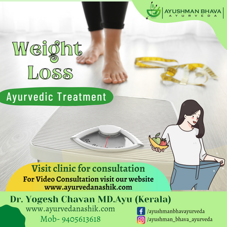 Natural Weight Loss with Ayurvedic Treatment: Expert Advice from Dr. Yogesh Chavan, MD(Ayu.Kerala)