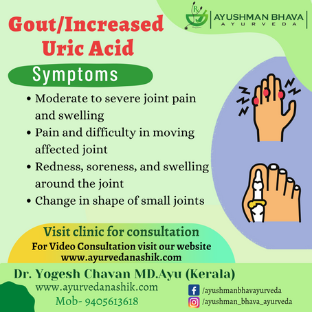Gout/ Increased Uric Acid : Ayurveda is best Solution
