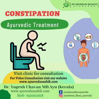 Ayurvedic treatment for constipation