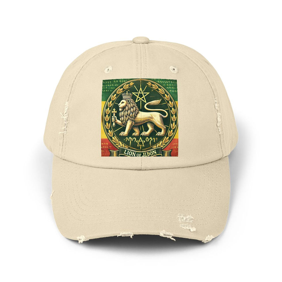 Thumbnail: Abugida Unisex Distressed Cap