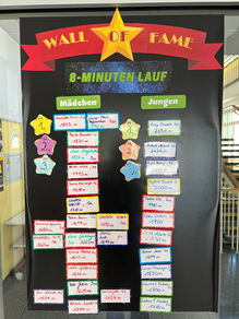Wall of Fame - 8 Minuten Lauf