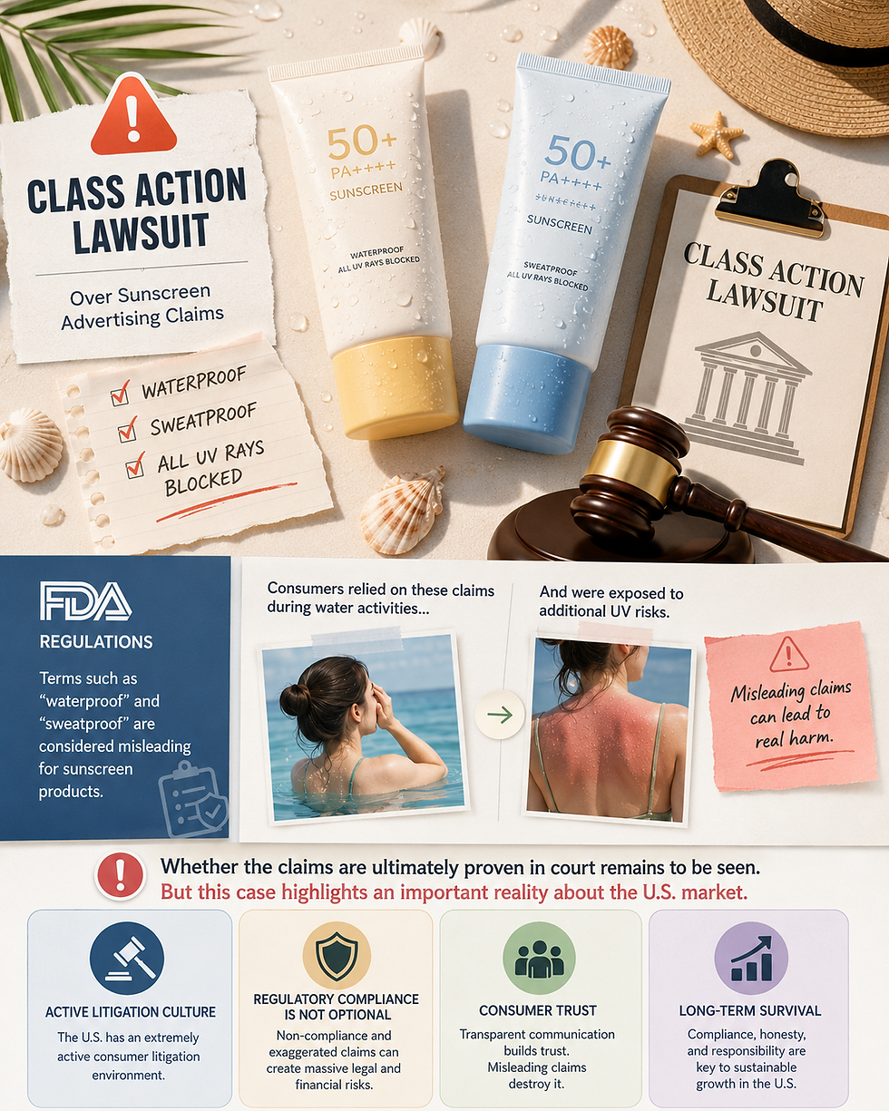 K-Beauty Sunscreen FDA Compliance: What the MISSHA & A’PIEU Lawsuit Means for Brands