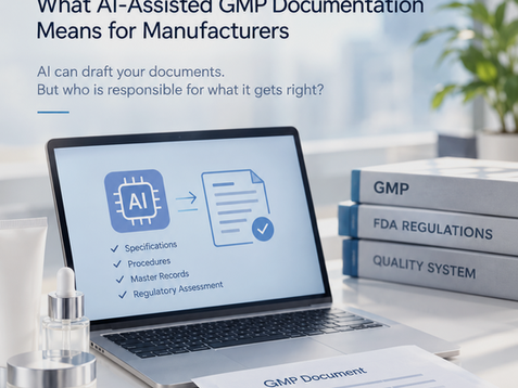FDA’s Purolea Warning Letter: What AI-Assisted GMP Documentation Means for Manufacturers