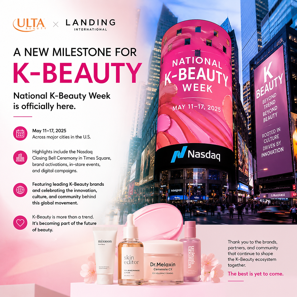 National K-Beauty Week Marks a New Milestone for Korean Beauty in the U.S.