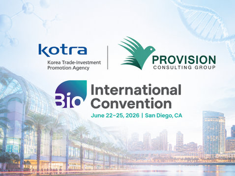 KOTRA x Provision Consulting Group to Support Korean Companies at BIO International Convention San Diego
