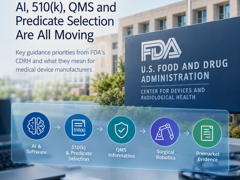 FDA’s FY2027 Medical Device Guidance Agenda: What Could It Mean for 510(k) Manufacturers?