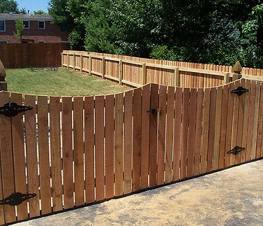 custom wood picket fence wih black hardware in Levy County, Florida