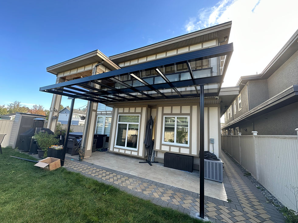 Thumbnail: 12' x 10' Clear Glass Patio Cover Full DIY Kits