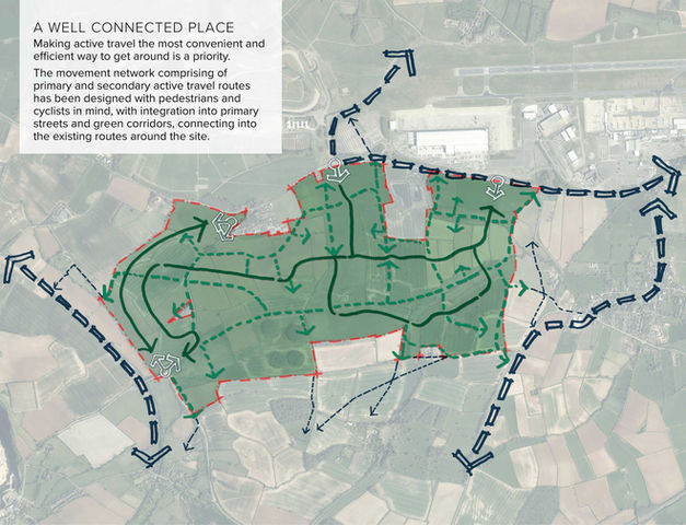 A Well Connected Place | Design Development Sketches | Isley Woodhouse © Pegasus Group 2024