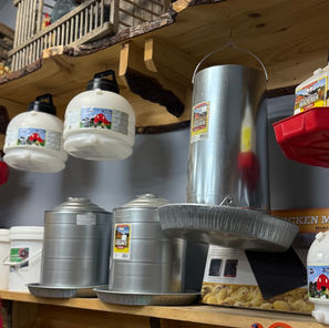 Keep them feed and hydrated with our quality feeding and watering products. Easy to use -- quality-made -- ask us any questions you may have.