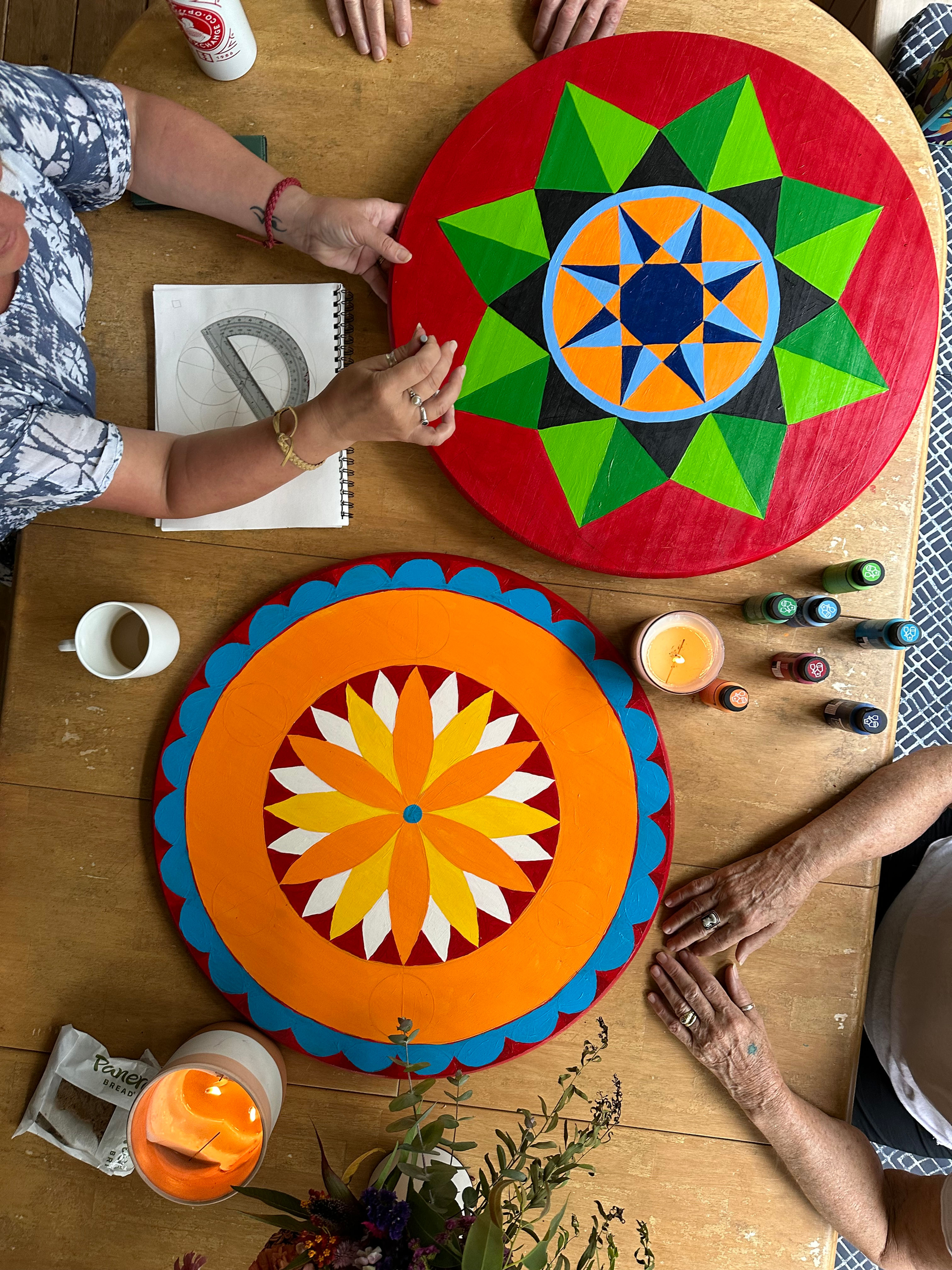 Pennsylvania Dutch Hex Sign Painting Adult Workshop: Sunday, August 2nd 10-4:00