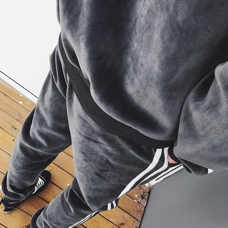Thumbnail: Fashion Sets Mens Autumn Winter Hooded Casual Sportswear Sweatpants New Running 