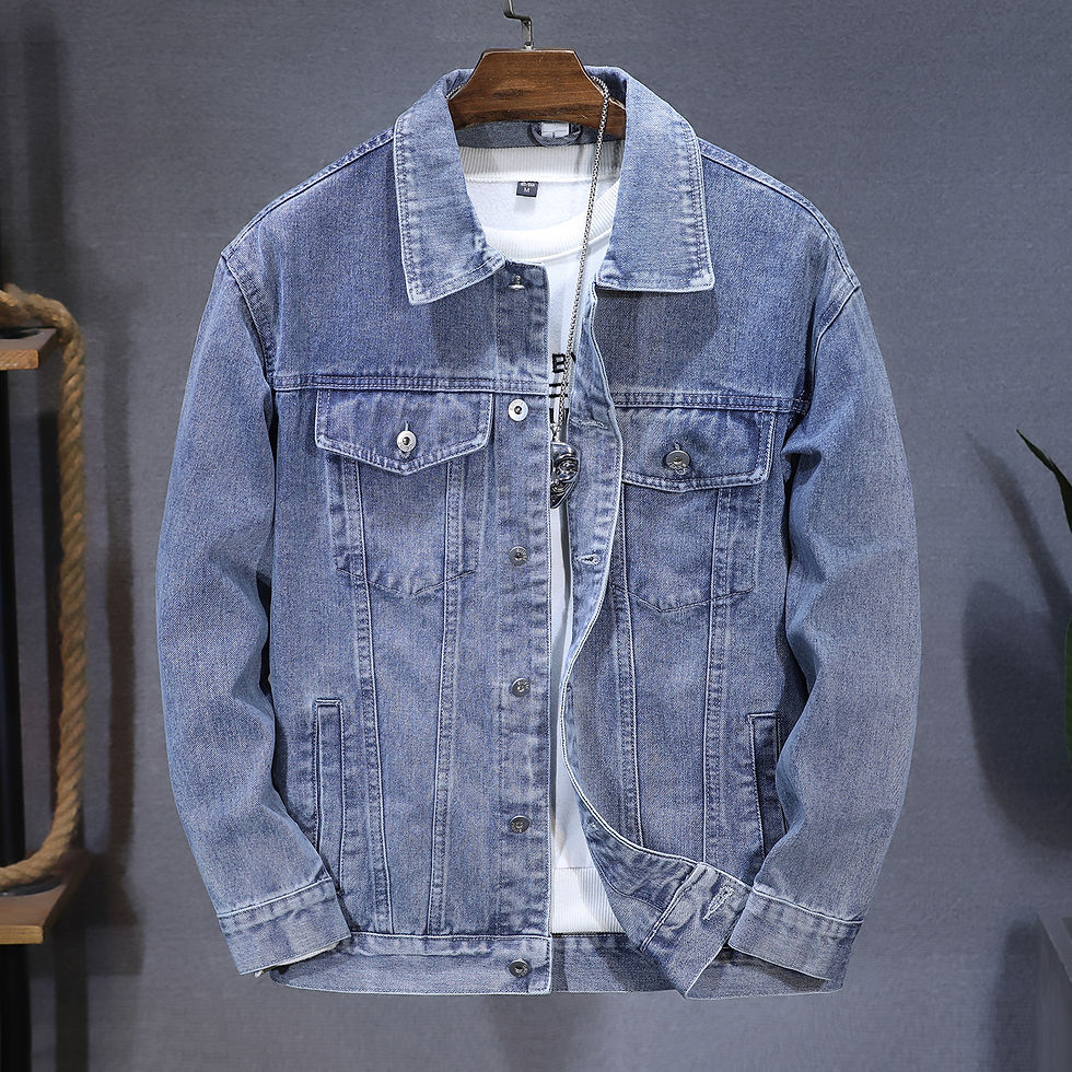 Thumbnail: Spring and autumn new styles men's denim jacket Stylish fit teen denim men's clo
