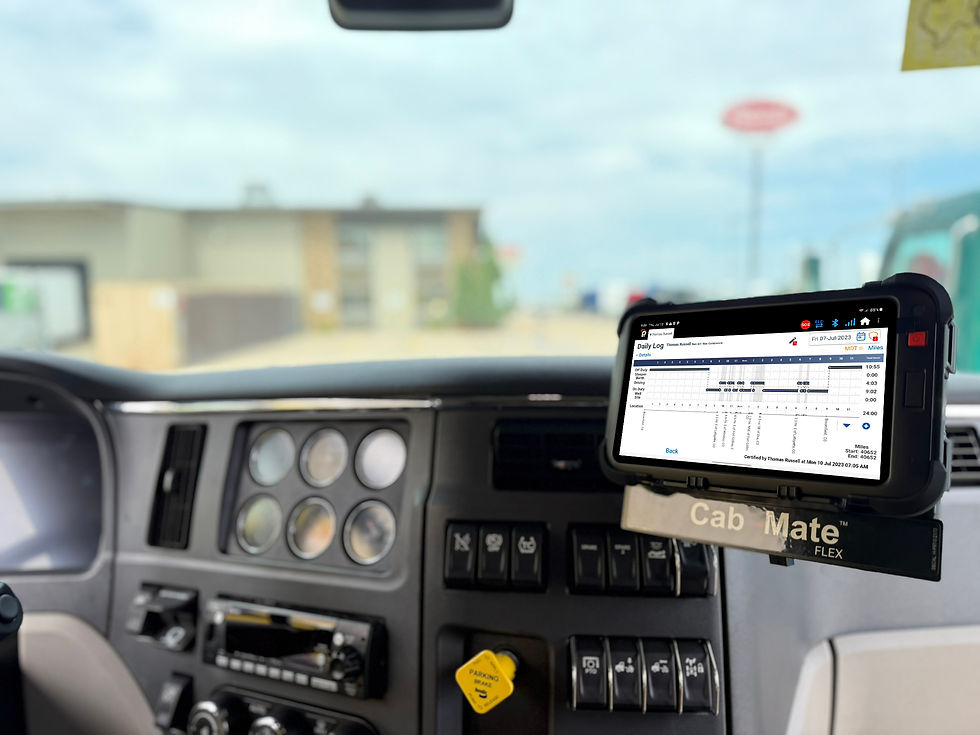 pedigree technologies in-cab ELD display