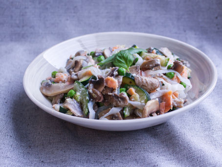 Pâtes au saumon fumé et sauce béchamel vegan 