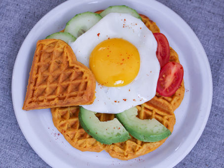 Gaufres courge butternut et patates douces