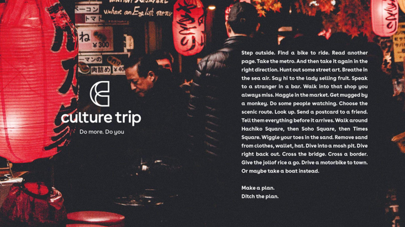 Culture Trip Manifesto Ad
